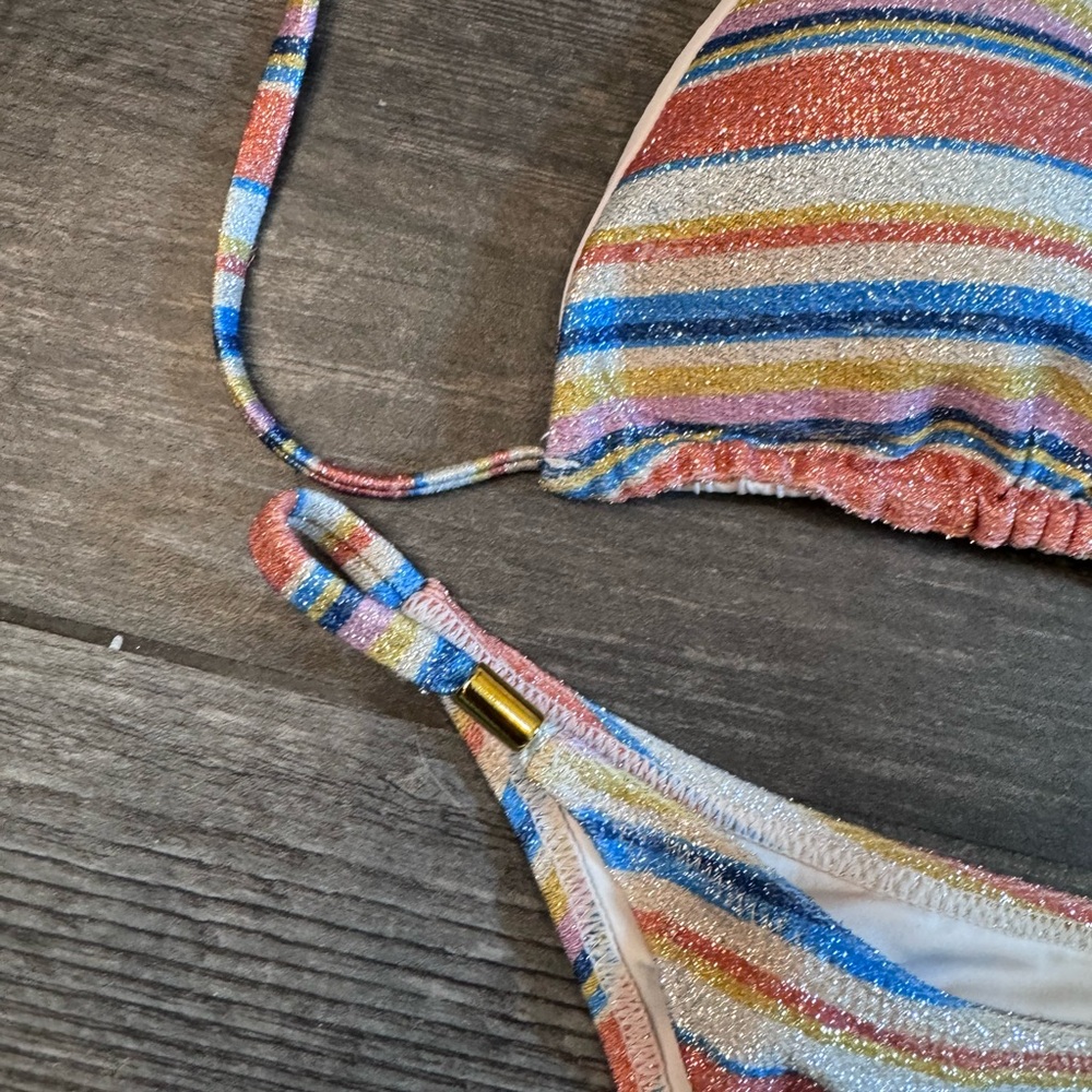 Striped Multicolor Bikini Set - image 5